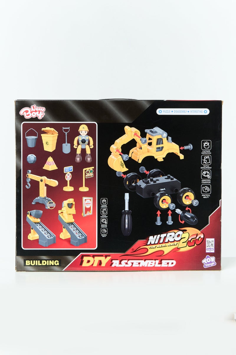 New Boy Nitro2Go DTY Assembling Car Set Building 24 Pcs, Yellow - Image 3