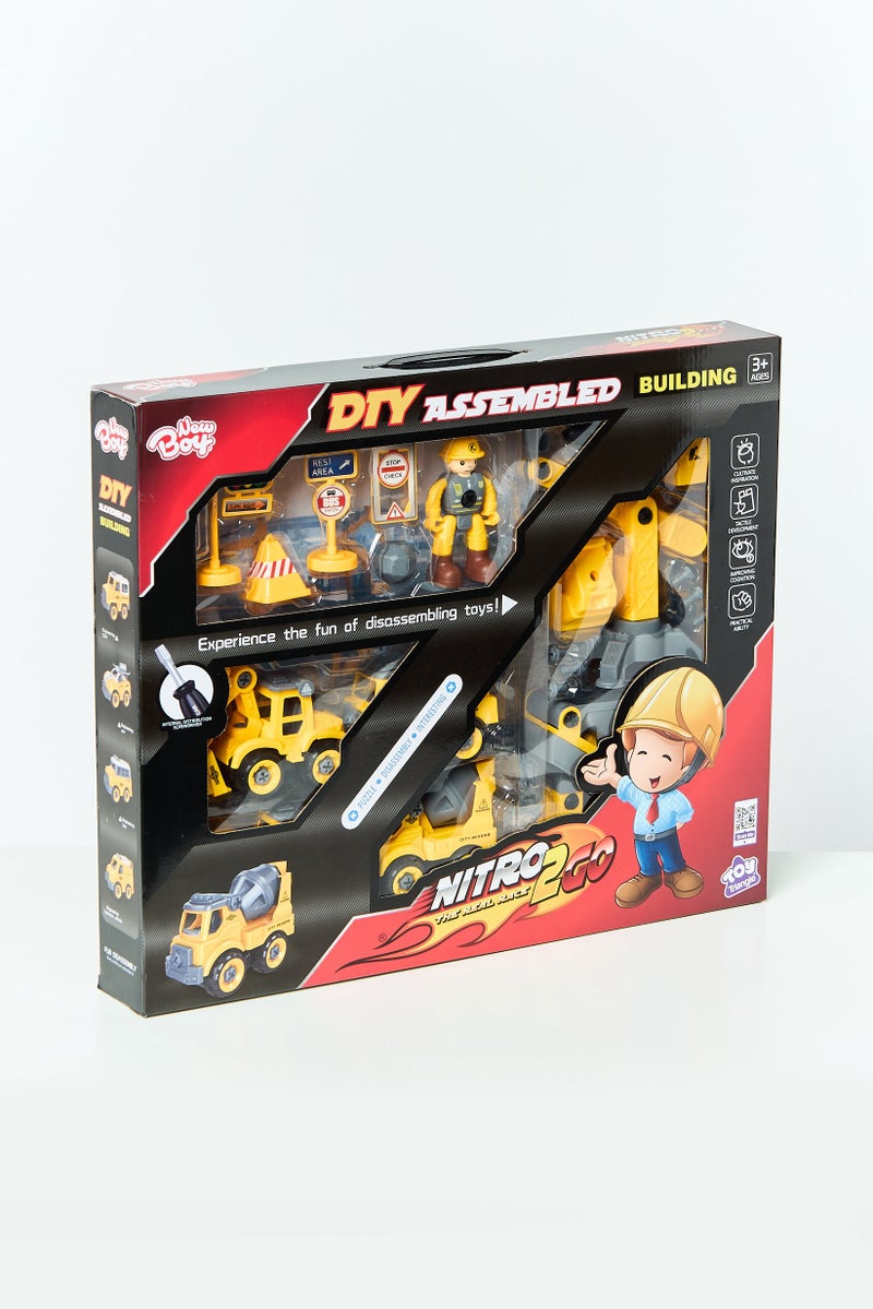 New Boy Nitro2Go DTY Assembling Car Set Building 24 Pcs, Yellow - Image 4