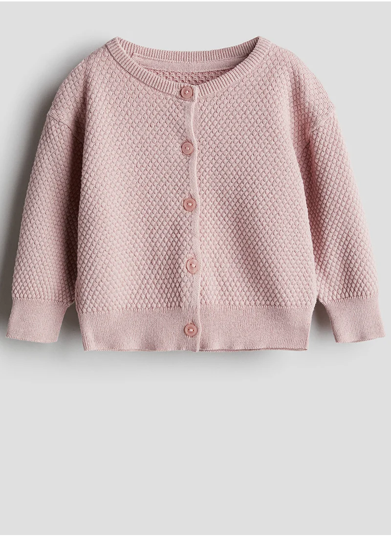 اتش اند ام Pattern-Knitted Cotton Cardigan