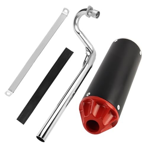 FLYPIG 28mm Dirt Bike Exhaust Muffler Pipe Silencer for XR50 CRF50 50cc 70cc 90cc 110cc 125cc SSR110 SSR125 TRX90 CRF70 XL70 Taotao DB14 DB10 Roketa Coolster TTR Pit Bike Muffler Motorcycle Exhaust - Image 1