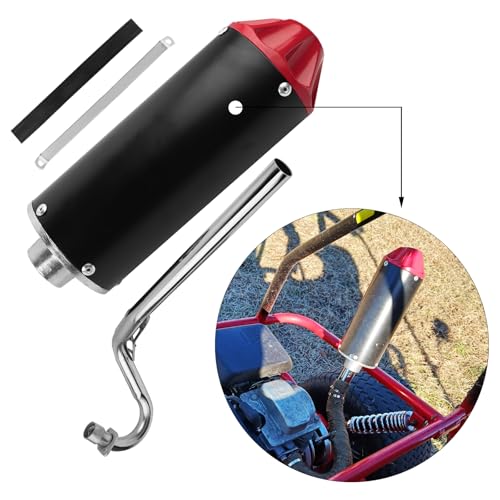 FLYPIG 28mm Dirt Bike Exhaust Muffler Pipe Silencer for XR50 CRF50 50cc 70cc 90cc 110cc 125cc SSR110 SSR125 TRX90 CRF70 XL70 Taotao DB14 DB10 Roketa Coolster TTR Pit Bike Muffler Motorcycle Exhaust - Image 5