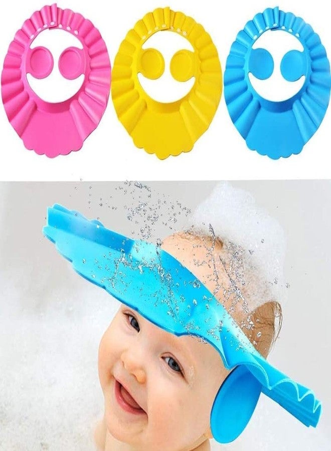 HEYOL Adjustable Safe Soft Bathing Baby Shower Hair Wash Cap for Children, Protection for Eyes and Ear, Bathing Baby Shower Cap, Baby Bath Cap, Baby Shower Cap (Multi-Color) - Image 1