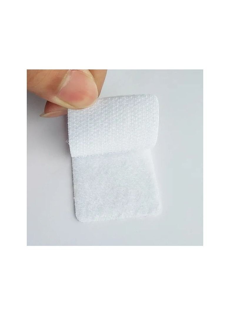 Generic - 50-Pairs Square Type Strong Anti Curling Tape,Anti-slip Stickers Rug Gripper Self Adhesive Fastener,Keep Corners Flat Adhesive Tape for Bed Sheet,Sofa Cushion,Mat - Image 1