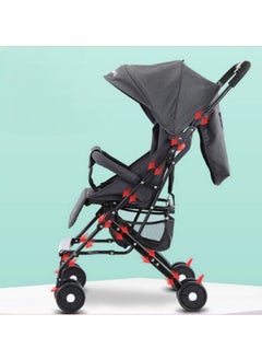 Generic Baby Pram Stroller With Sunshade Canopy Light Weight Easy Fold And Smooth Wheels Portable Baby Stroller  - Image 5