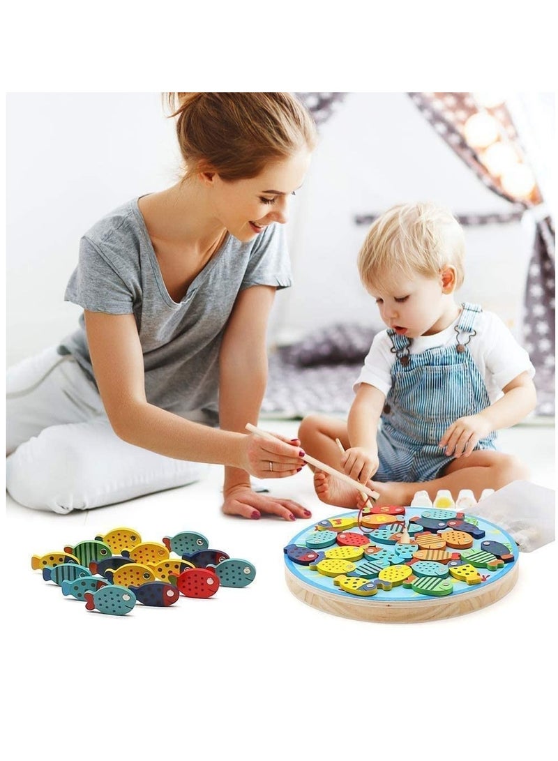 Wooden Fishing Game Toy for Toddlers - Image 3