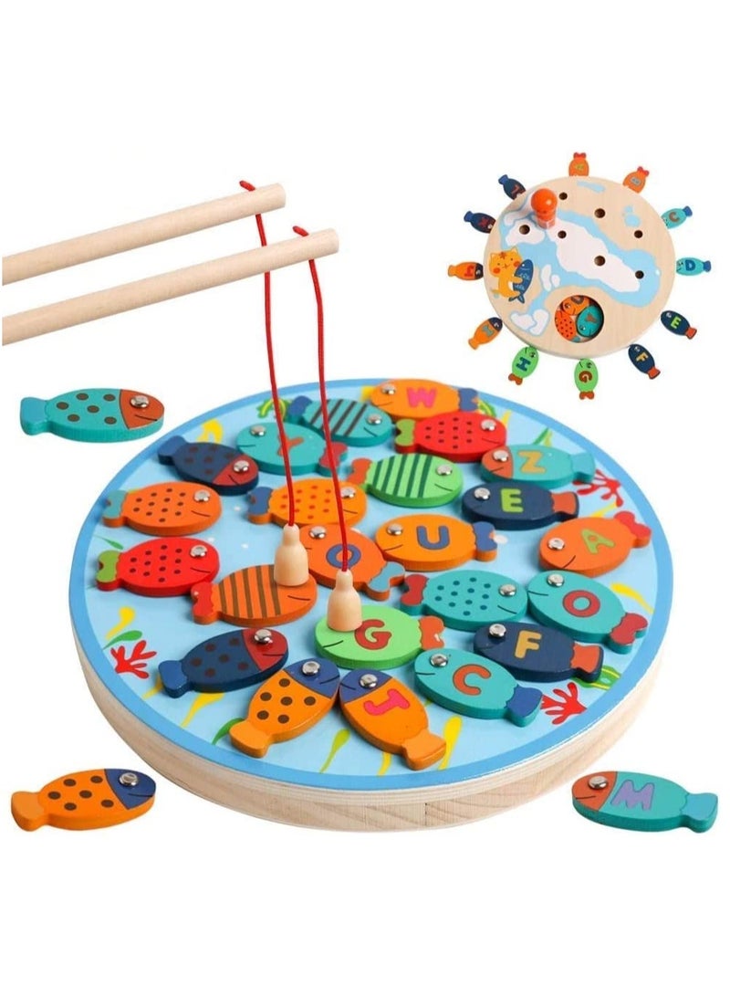 Wooden Fishing Game Toy for Toddlers - Image 1