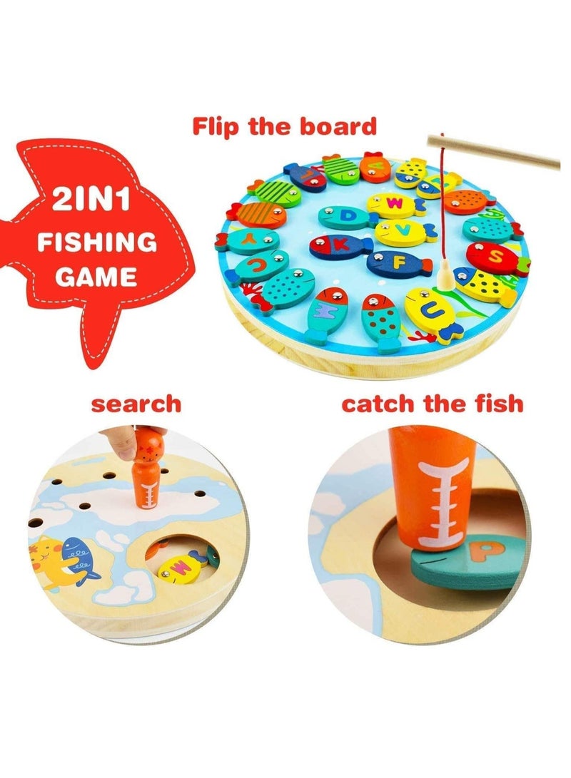 Wooden Fishing Game Toy for Toddlers - Image 4