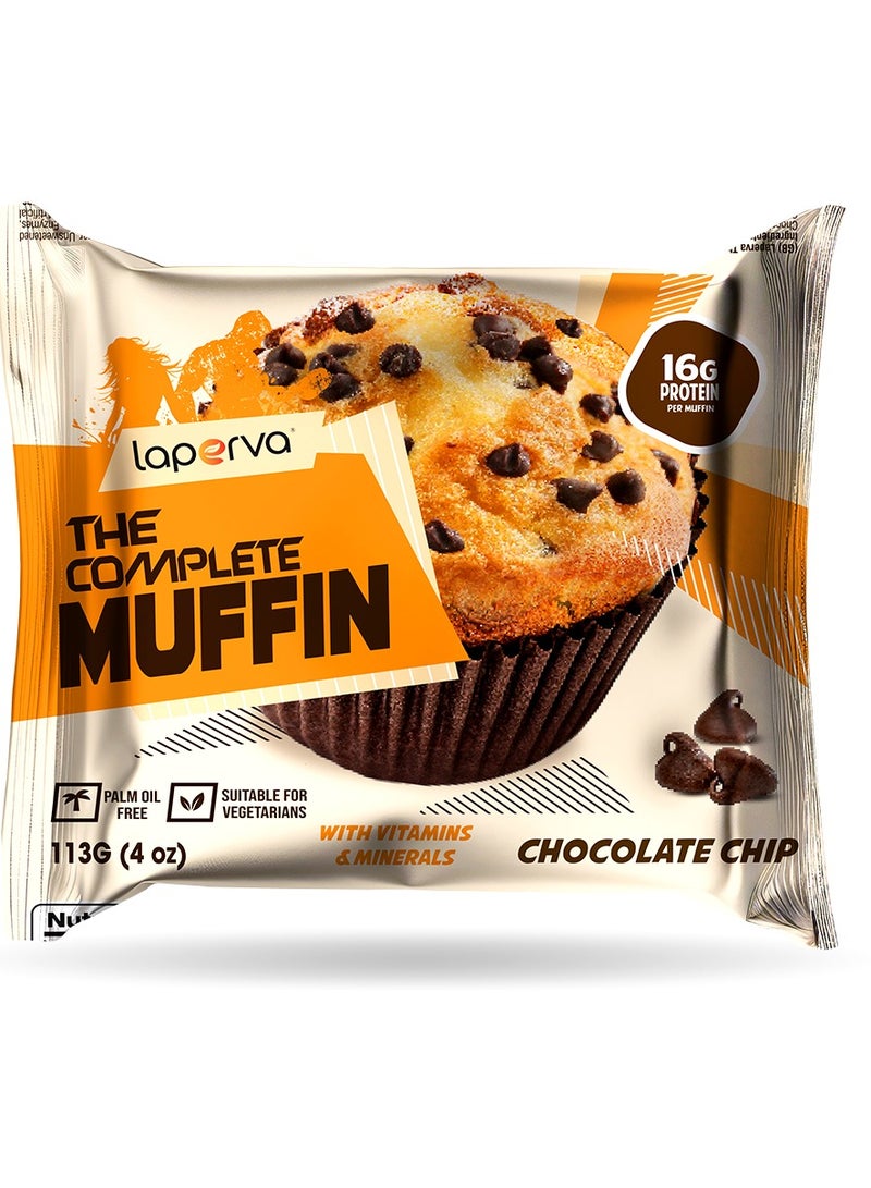 Laperva The Complete Muffin 16 gm Protein With Vitamins &Minerals Chocolate Chip Flavour 113 gm