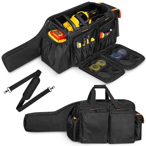 ORKELS 10In 12 In Chainsaw Carry Case Foldable Waterproof Chainsaw Storage Bag Compatible with EGO Dewalt Greenworks Cordless Power Chainsaw Accessories - Image 1