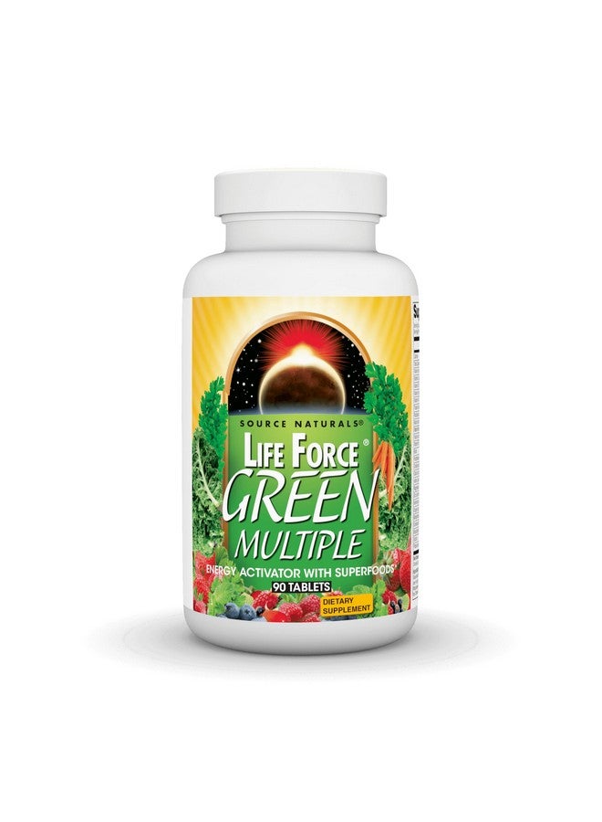 Source Naturals Life Force Green Multiple, Energy Activator with Superfoods* - 90 Tablets - Image 1