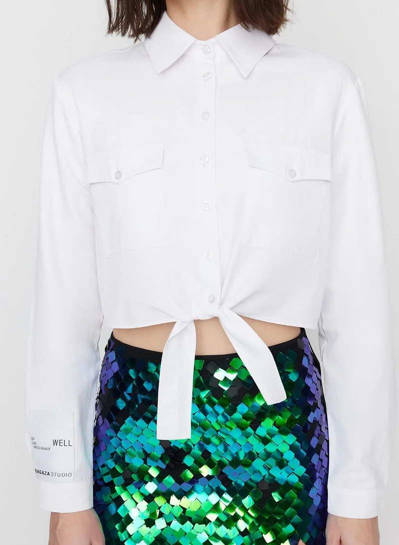 trendyol Pocket Detail Shirt