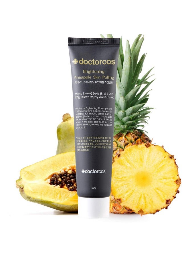 DOCTORCOS Brightening Pineapple Skin Pulling Face Cleanser 100 Ml | Black Head Dead Skin Cell Remover | Facial Make Up Cleanser | Face Scrub | Exfoliating Face Wash | Korean Skin Care - Image 1