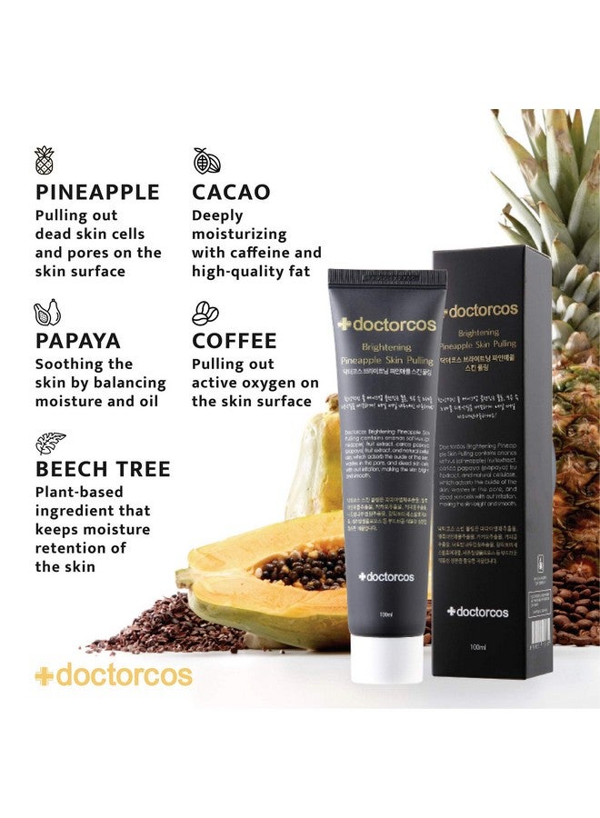 DOCTORCOS Brightening Pineapple Skin Pulling Face Cleanser 100 Ml | Black Head Dead Skin Cell Remover | Facial Make Up Cleanser | Face Scrub | Exfoliating Face Wash | Korean Skin Care - Image 4