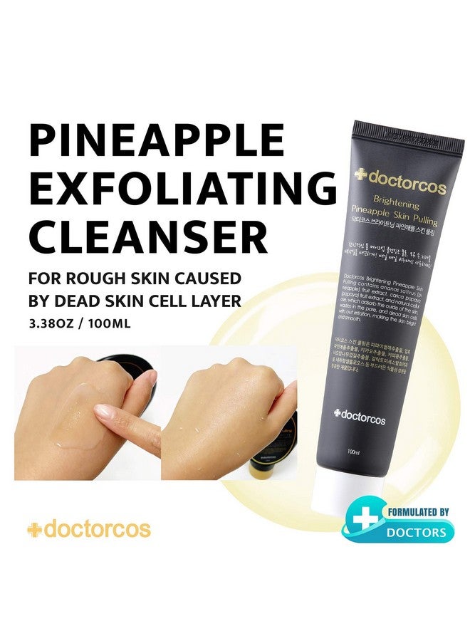 DOCTORCOS Brightening Pineapple Skin Pulling Face Cleanser 100 Ml | Black Head Dead Skin Cell Remover | Facial Make Up Cleanser | Face Scrub | Exfoliating Face Wash | Korean Skin Care - Image 2
