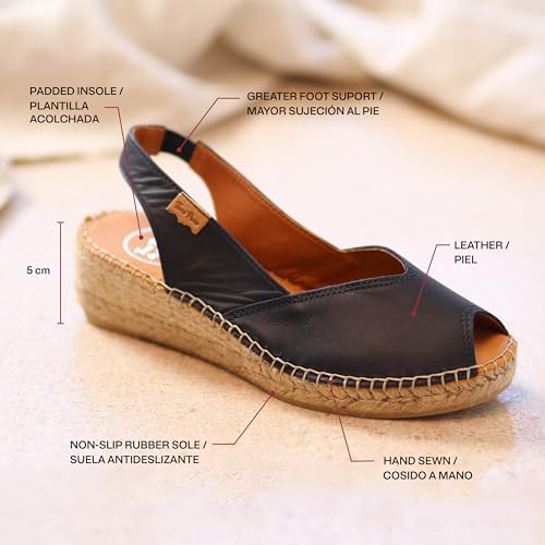 Toni Pons BERNIA-P - Women's wedge espadrilles in leather - Image 5