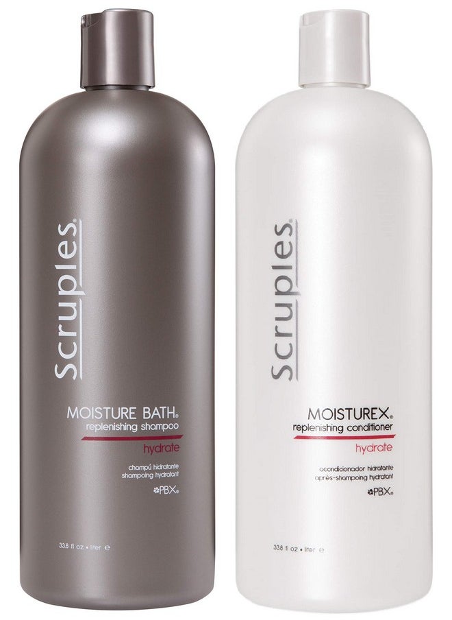 Scruples - Moisture Bath Shampoo & Moisturex Conditioner (33.8Oz) - Image 1