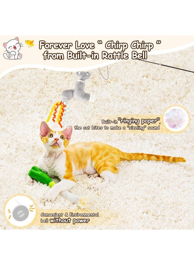 ORSDA Cat Toys Sets, 5 Pack, Catnip Crinkle Sound, Interactive Kitten Kicker for Indoor Kitty Exercise Toys, Soft and Durable Bird for All Breeds - Image 4