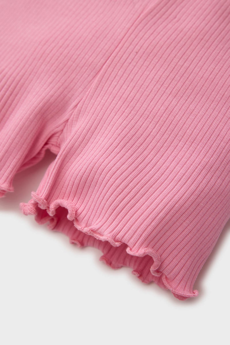 ديفاكتو شورت بناتي مضلع قصة عادية - Image 4