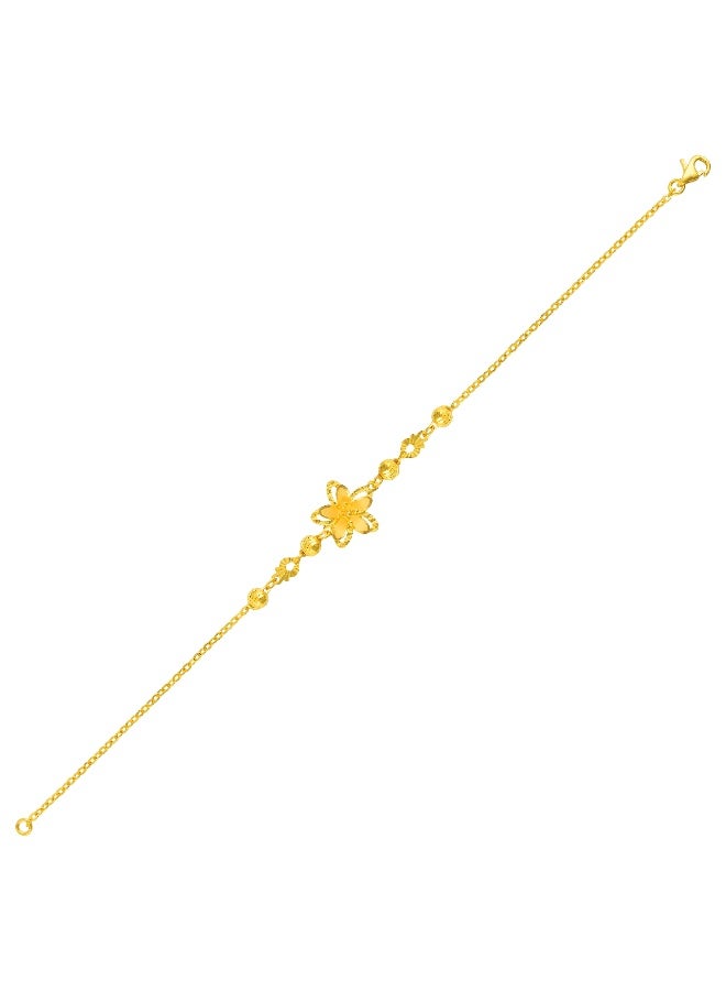 BAFLEH JEWELLERY Timeless Flower Design in 22kt Yellow Gold by Bafleh Jewellery  - Image 4