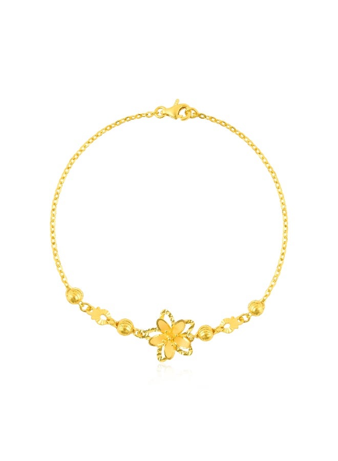 BAFLEH JEWELLERY Timeless Flower Design in 22kt Yellow Gold by Bafleh Jewellery  - Image 1