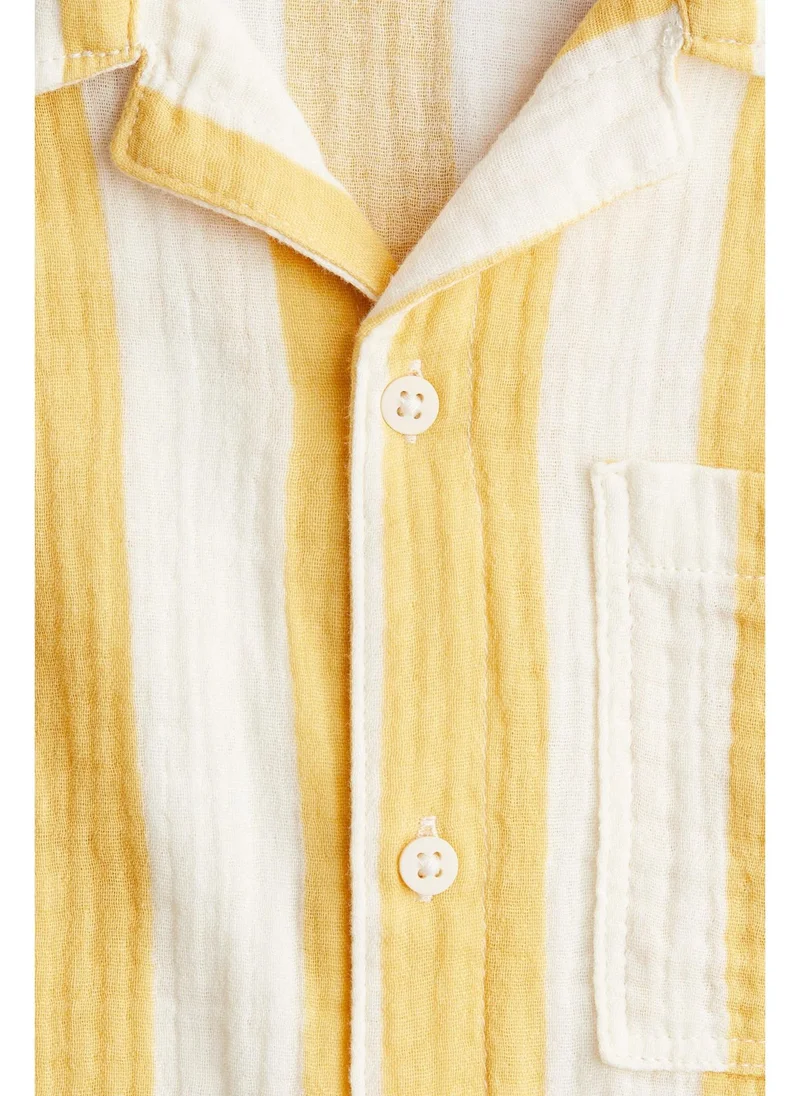 H&M Cotton muslin resort shirt