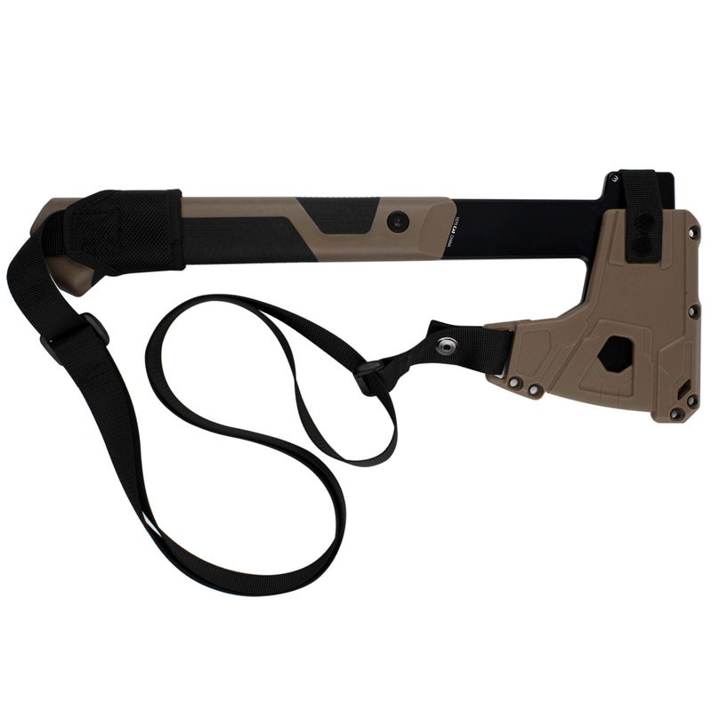 Kershaw Deschutes Skinner Hatchet Camp Ax, Tan Design, 14 Inch Overall Length, Stainless Steel Fixed Head, Full Tang, EDC, Molded Sheath with Straps, Hatchet Axe for Camping, Backpacking and More - Image 2