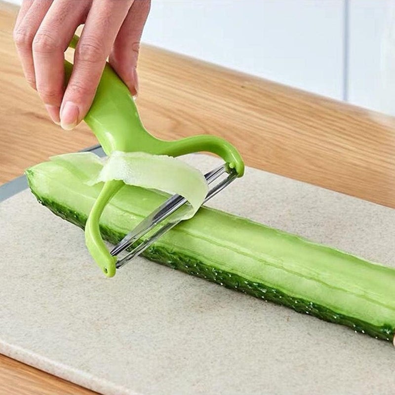 Wentoenapp Green Cabbage Shredder, Vegetable Cutter Cabbage Slicer, Stainless Steel Fruit Vegetable Potato Peeler Cabbage Graters Kitchen Must Have for Home Restaurants, Peelers (18 x 12cm) - Image 5