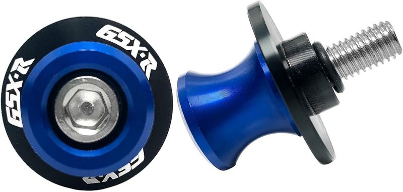 YIMOTO 8MM M8 X 1.5 Motorcycle Swing arm Sliders Spools CNC Aluninum Swing Arm Stand Screws 2PCS for Suzuki GSX-R 600 GSX-R 750 GSX-R 1000 (Blue) - Image 3