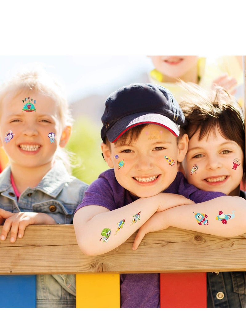 Temporary Tattoos for Kids, Glow Animals Tattoo Stickers for Birthday Gifts, Party Supplies Favors, Goodie Bag Stuffers Luminous Zoo, Mixed Styles (20 Sheets) - Image 3