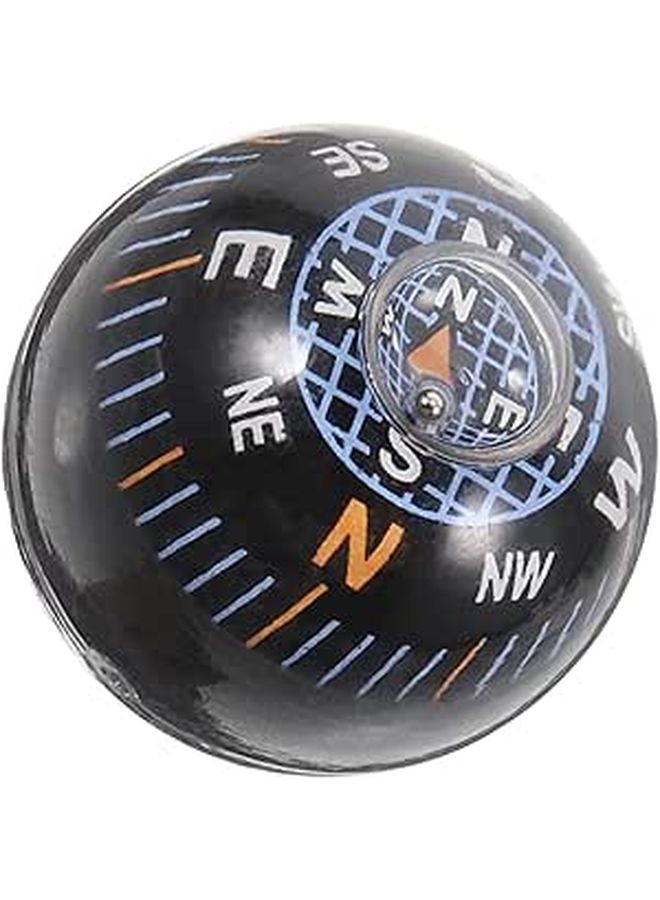 Mini Black Dashboard Compass Ball Portable Spherical Navigation Tool For Cars - Image 1