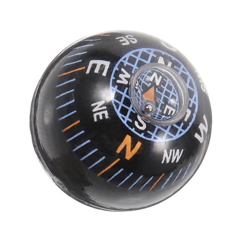 Mini Black Dashboard Compass Ball Portable Spherical Navigation Tool For Cars - Image 2
