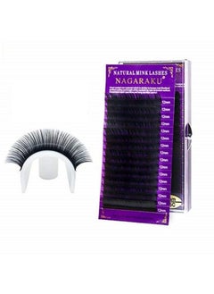 Digital Shoppy 16 Rows Faux Mink Individual Natural Soft Eyelashes For Professionals With Length 12 Mm Thickness 0.12Mm (Curl C)