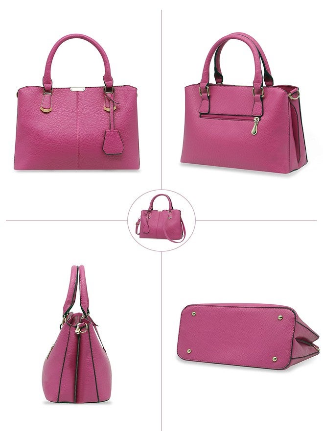 Pahajim Women Fashion Purses and Handbags Shoulder Tote Bags Top Handle Satchel for Women (rose) - Image 3