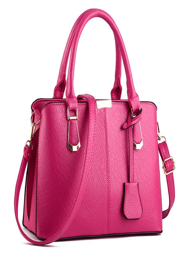 Pahajim Women Fashion Purses and Handbags Shoulder Tote Bags Top Handle Satchel for Women (rose) - Image 1