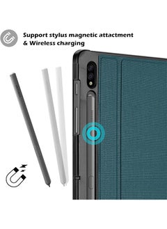 Procases Case For Galaxy Tab S7 Fe 5G 2021 S8 Plus 2022 S7 Plus 2020 12.4 Inch With S Pen Holder Smart Cover For 12.4 Inch Samsung Galaxy Tablet Sm-X800 X806 T730 T736 T970 T975 T976 T978 -Teal  - Image 5