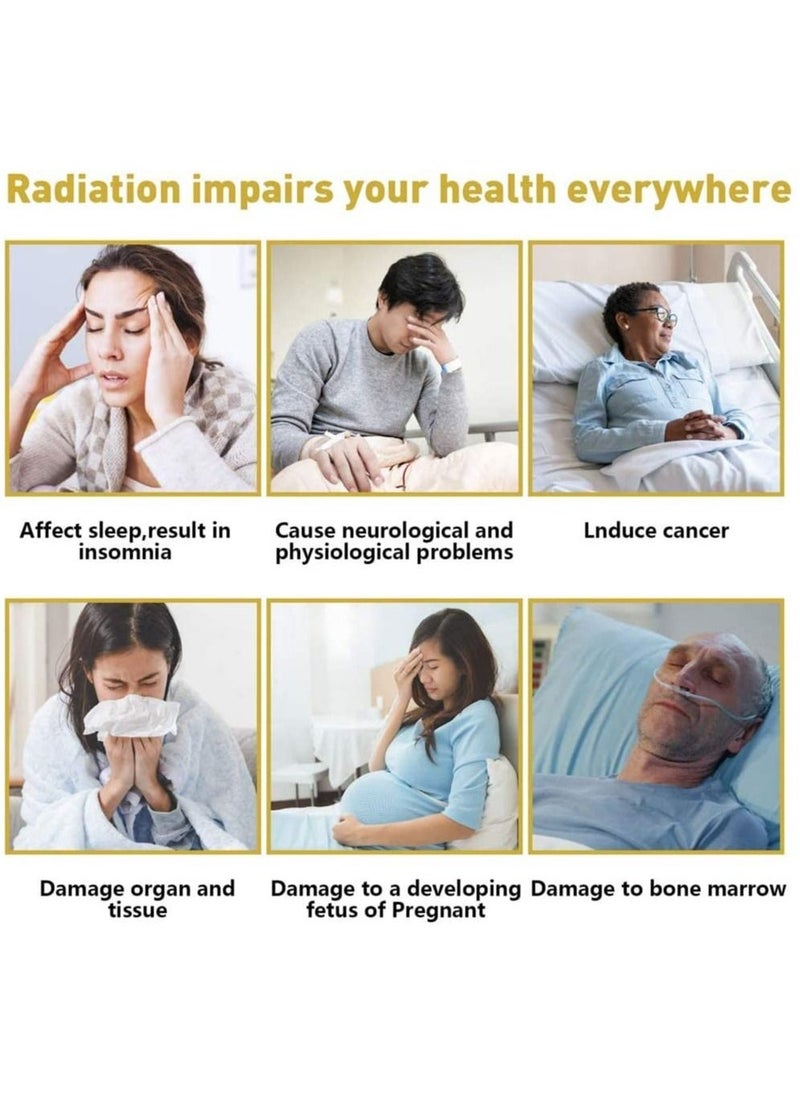 Cell Phone EMF Protection Blocker, 6Pcs Anti 5G Radiation Shield Sticker, Radiation Neutralizers for iPhone iPad, EMF Blocker for All Electronics, for Mobile, Computer, Radio, Laptop, Tablet PC
