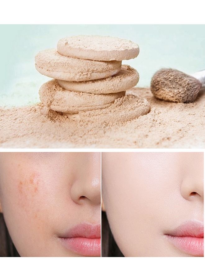 Lameila بودرة مضغوطة للتحكم في الزيت تدوم طويلاً، بودرة إعداد خالية من العيوب مقاومة للماء بلمسة نهائية مطفأة اللمعة، لم يتم الإساءة إلى الحيوانات في تصنيعها، خفيفة الوزن تقلل المسام والخطوط الدقيقة، مستحضرات تجميل للوجه بمظهر طبيعي لجميع أنواع البشرة. - Image 5