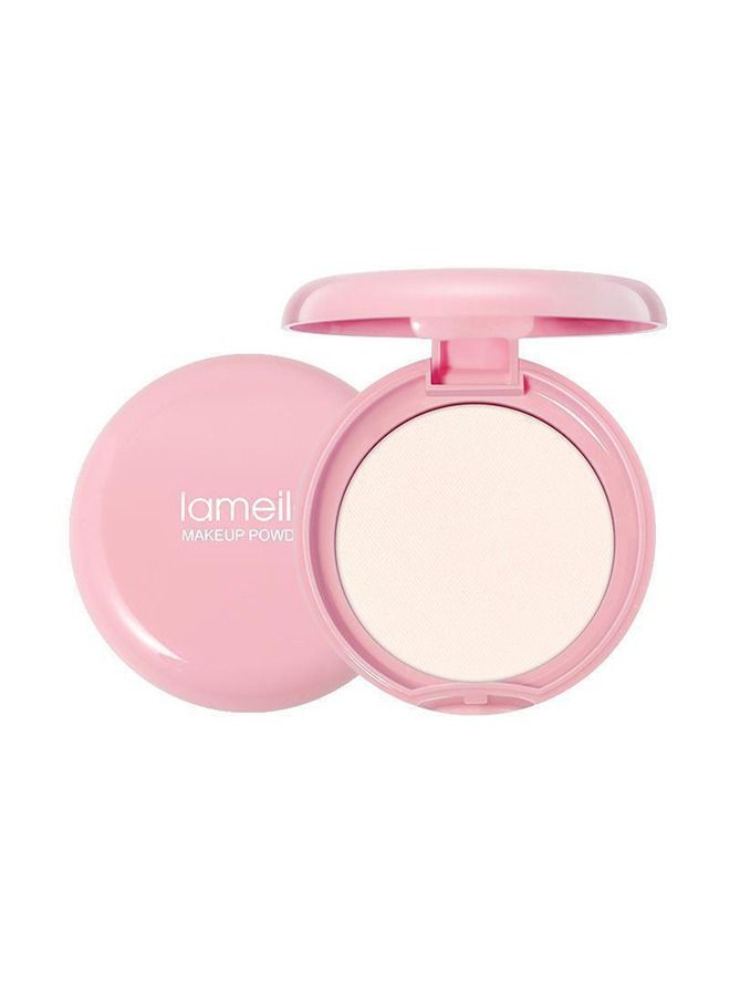 Lameila بودرة مضغوطة للتحكم في الزيت تدوم طويلاً، بودرة إعداد خالية من العيوب مقاومة للماء بلمسة نهائية مطفأة اللمعة، لم يتم الإساءة إلى الحيوانات في تصنيعها، خفيفة الوزن تقلل المسام والخطوط الدقيقة، مستحضرات تجميل للوجه بمظهر طبيعي لجميع أنواع البشرة. - Image 1