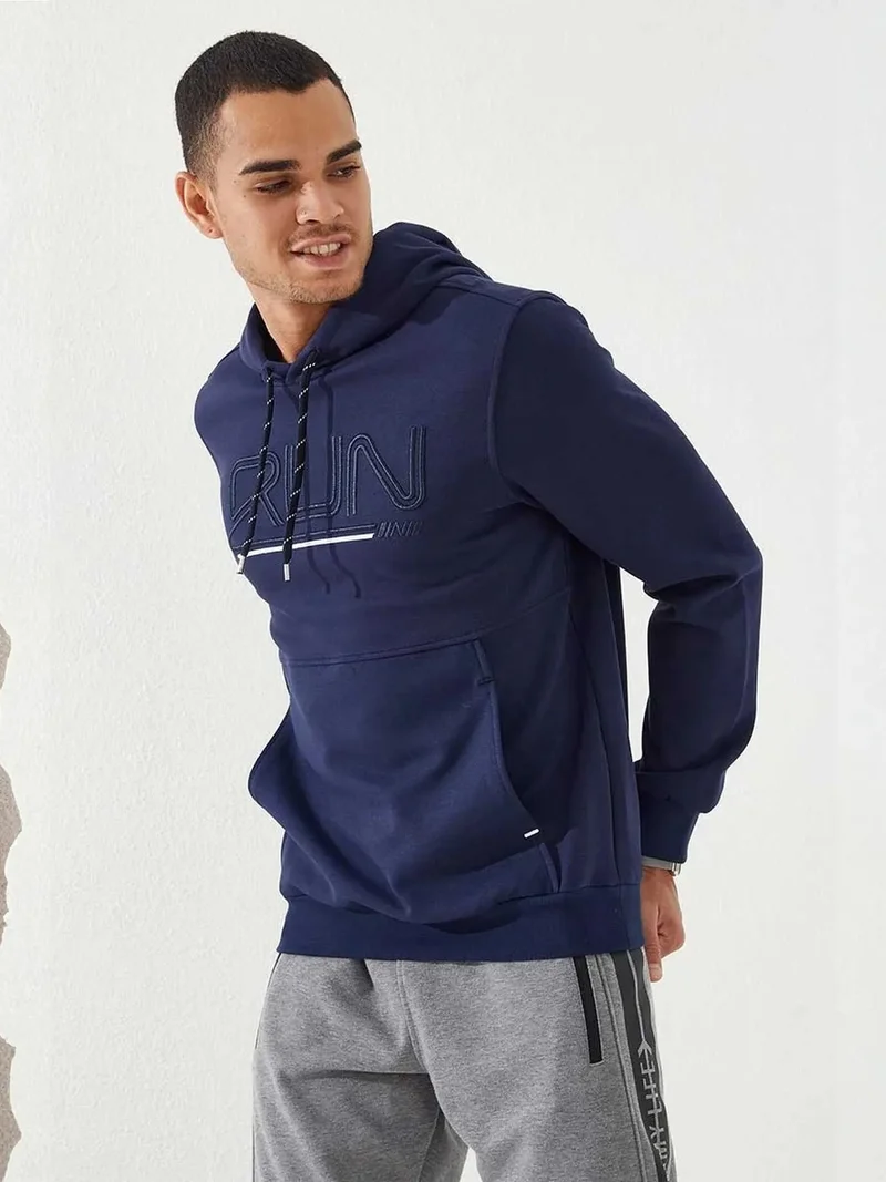 تومي لايف TOMMY Men's Logo Printed Hooded Sweatshirt
