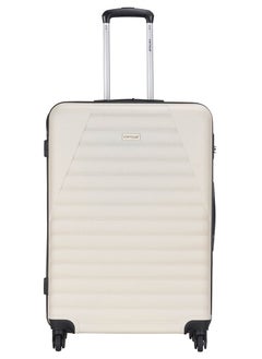VIPTOUR ABS Hardside 3-Piece Trolley Luggage Set, Spinner Wheels with Number Lock 20/24/28 Inches - Off White  - Image 2