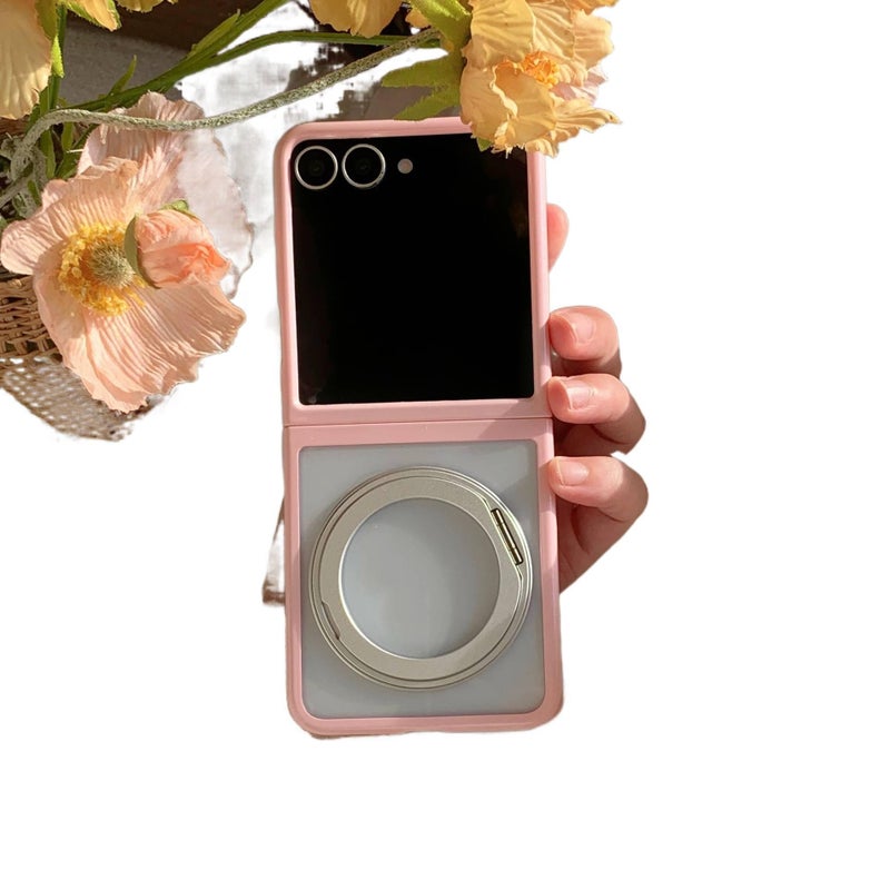 Protective Case | Kickstand | 2-in-1 Rotating Kickstand | Gold PC | Cover for Samsung Galaxy Z Flip 6 - Image 3