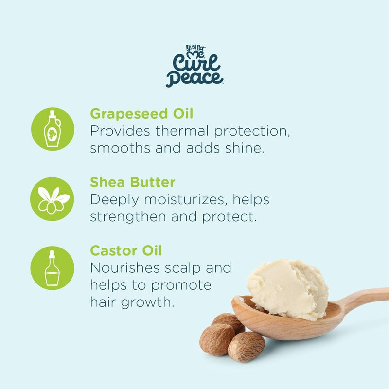 Just For Me Curl Peace Nourishing Hair & Scalp Butter (3 Pack) - Hydrates & Soothes, Contains Grapeseed Oil, Shea Butter, Castor Oil, Prevents Breakage, Increases Softness, No Animal Testing, 4 oz - Image 4