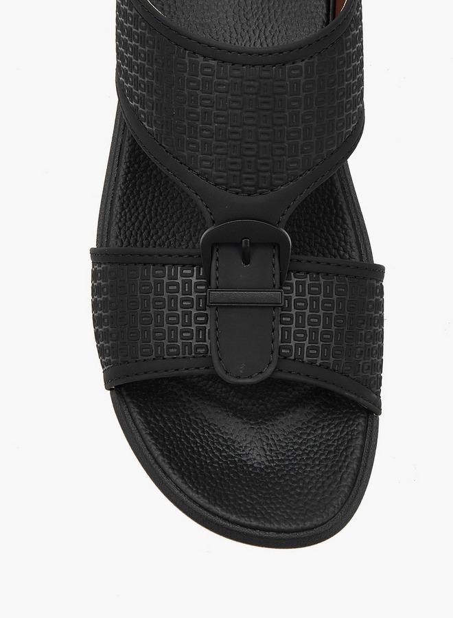 Al Waha Men Buckle Detail Arabic Sandals - Image 4