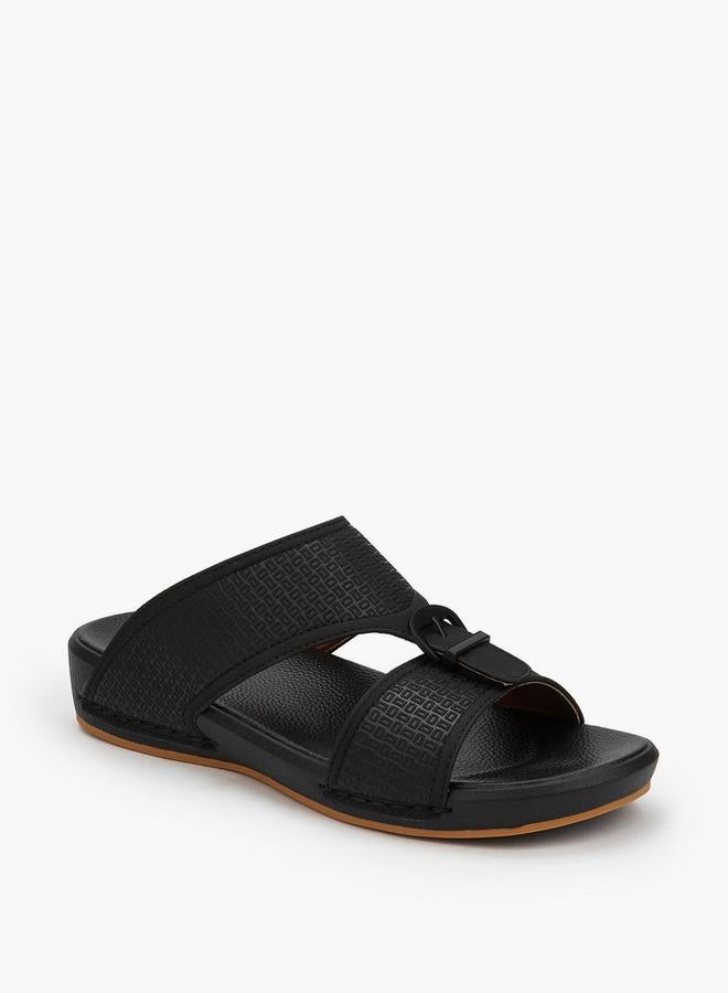Al Waha Men Buckle Detail Arabic Sandals - Image 3