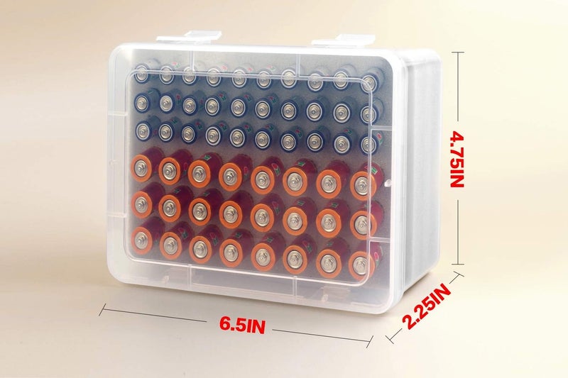 ALCYON Battery Organizer Storage Box, Garage Case Holder for 24* AA, 30* AAA Batteries (Bag Not Include Batteries Pack) - Image 5