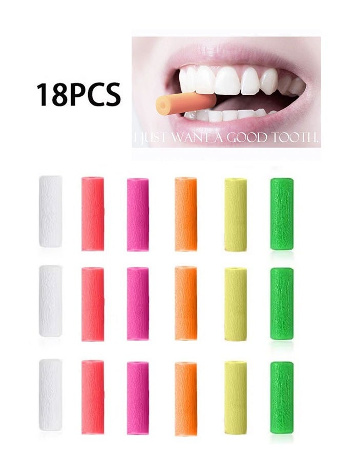 Beauenty 18 Pcs Chewies Orthodontic Handheld Bite Adhesive, Braces Face Correction Bite Adhesive, Food Grade Silicone, Correcting Facial Aesthetics  - Image 1