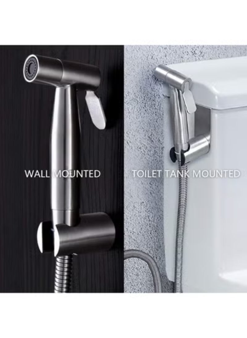 NOVA TECH 304 Stainless Steel Handheld Bidet Toilet Sprayer Set – Bathroom Hygiene & Diaper Cleaning Kit - Image 4