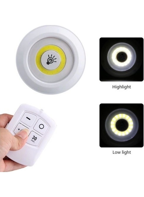 Technomax - Wireless 3 LED Spot Lamps with Remote Control 3 LEDs + 1 Control - Image 1
