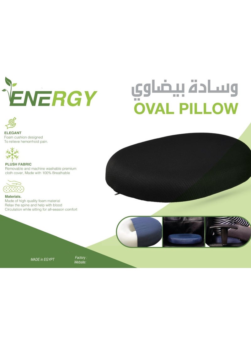 Energy Donut Seat Cushion Pain Relief for Haemorrhoids Hip Bursitis and General Coccyx Pain Foam Donut Medical Sitting Pillow  - Image 5