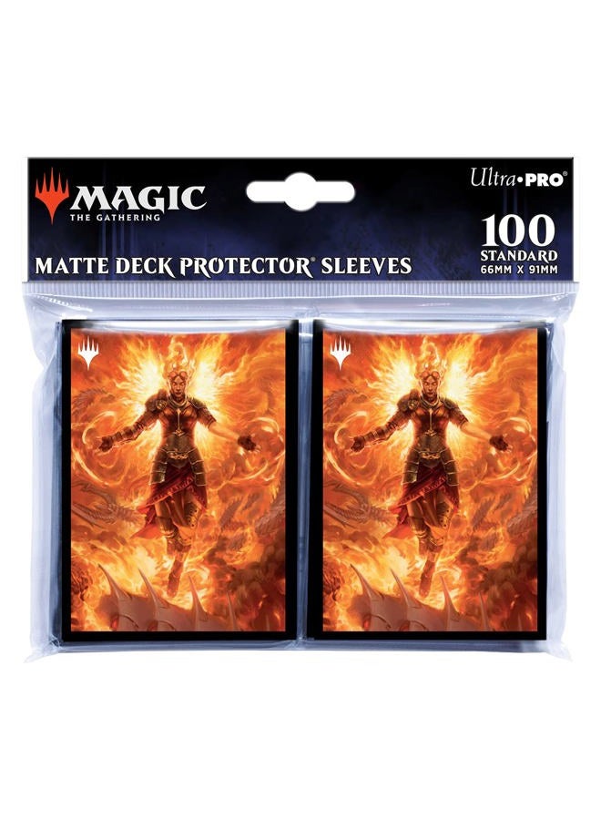 Ultra Pro Ultra PRO - March of The Machine 100ct Deck Protector Sleeves ft. Chandra, Hope's Beacon for Magic: The Gathering, Protect & Store Collectible Trading Cards & Gaming Cards, Prevent Card Damage  - Image 1